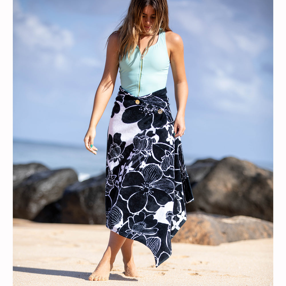 Poppy Noir (Cotton Terry)